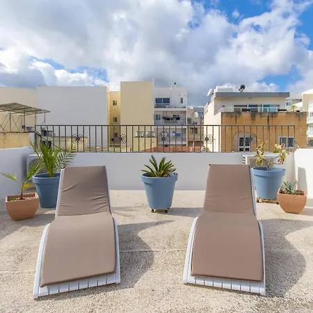 Charm, Sea & Sun At St Maria Swieqi - Happy Villa *